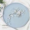 Unicra Bride Wedding Hair Comb Leaf Headpiece Silver Rhinestone Bridal Hair Combs Side Accessories for Women and Bridesmaid