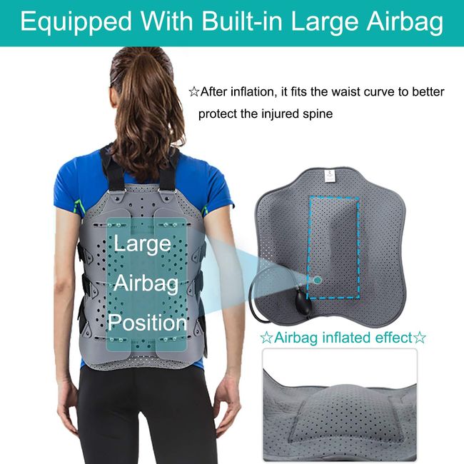 HeroNeo Adjustable Inflatable Lumbar Pillow Back Support Airbag