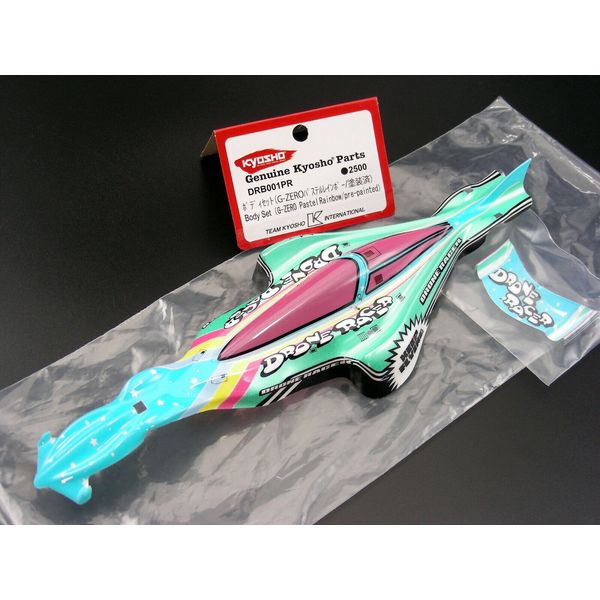 NEW Kyosho DRB001PR Drone Racer Lexan PASTEL RAINBOW Pre-Painted Body Set NIP OS