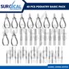 40 Pcs Podiatry Basic Pack Set Barrel Spring Surgical Instruments Kit German Gr