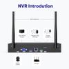 SANNCE Security Camera System Outdoor Wireless 2 Way Audio WIFI CCTV 5MP 8CH NVR