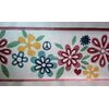Pink Flowers Peace Sign Wallpaper Border TR105860