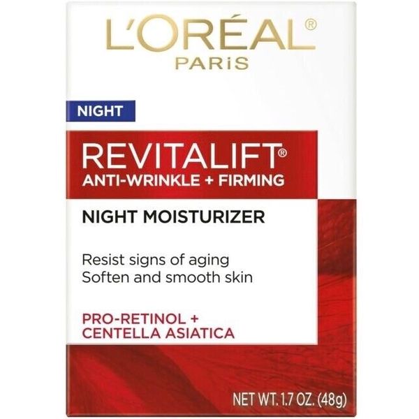 L'OREAL REVITALIFT NIGHT MOISTURIZER W/PRO-RETINOL+CENTELLA ASIATICA 1.7-OZ