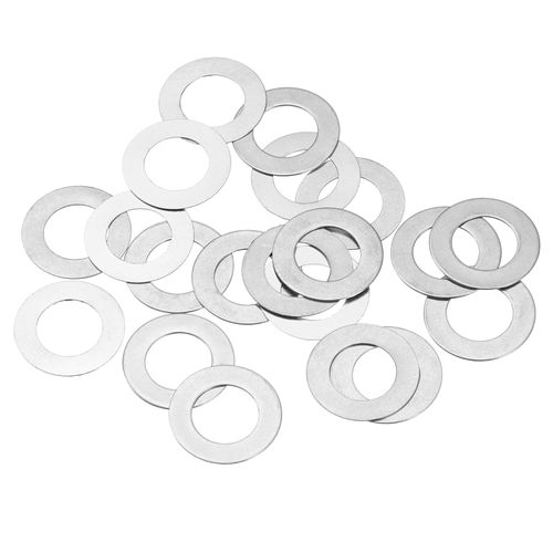 uxcell 304 Stainless Steel Flat Washer M8 0.3 x 0.55 x 0.01 inch (8 x 14 x 0.3 mm), Ultra Thin Flat Spacer, Screw Bolts, Electronic Repair, For Automotive, 20 Pieces