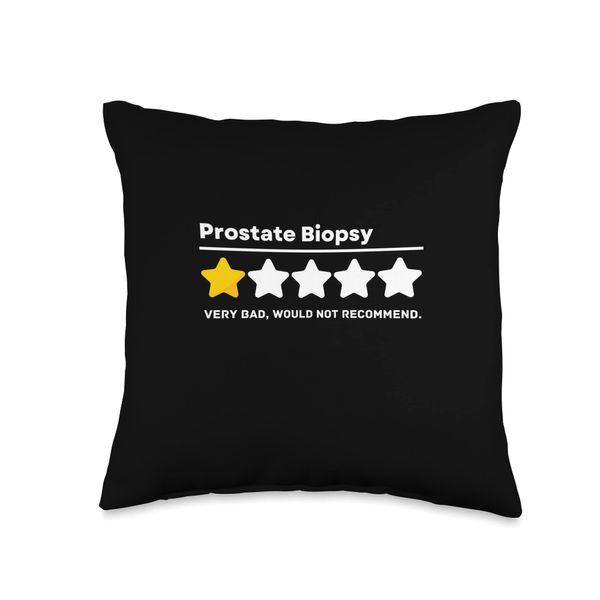 Comfort Recovery Humor Prostate Biopsy Support Gift Throw Pillow