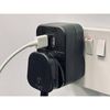STATUS Multi USB Plug Adapter Black | 2 Port USB Adaptor Plug Through | S2USBPTABL1PK3