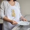 Azeeda 'Ginger Cat' Unisex Cooking Apron (AP00056784)