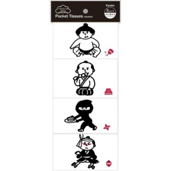 Dyeri Japanese Style Mini Pocket Tissue 8 Pcs x 1 Pack