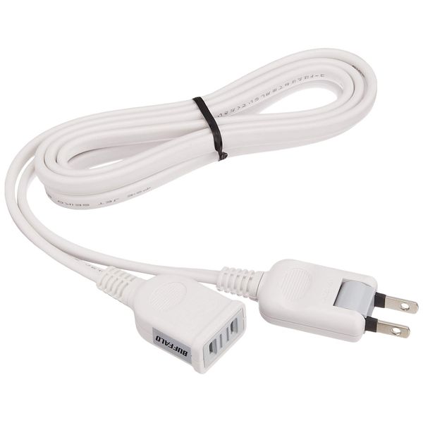 BUFFALO BSTAPEX20WH Power Extension Cable 2m White