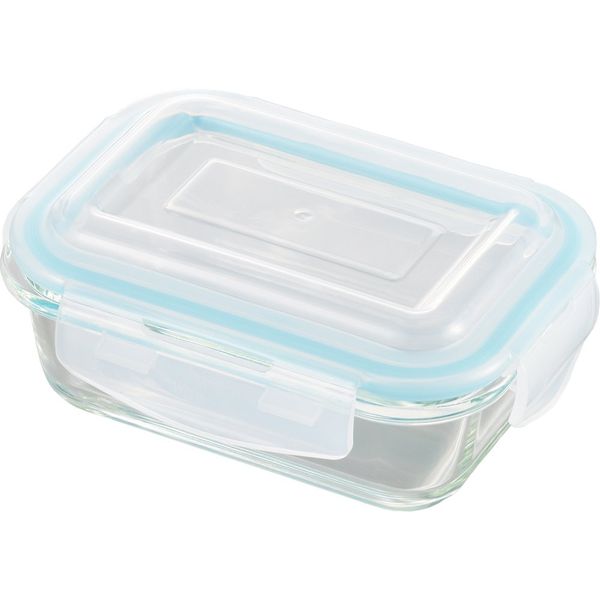 Yoshikawa Glass Container, 4-Point Locking System, Glass Food Storage Container, 370ml, 4209336