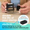 ExcelMark Payment Due Upon Receipt Self Inking Rubber Stamp - Red Ink