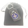 Square and Compasses with G Masonic Order Enamel Crested Key Ring with Gift Bag
