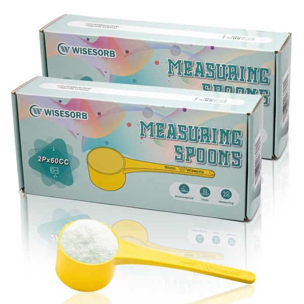 4P 60CC Spoons, Powder Measuring Spoon with Drying Great for Powder Storage