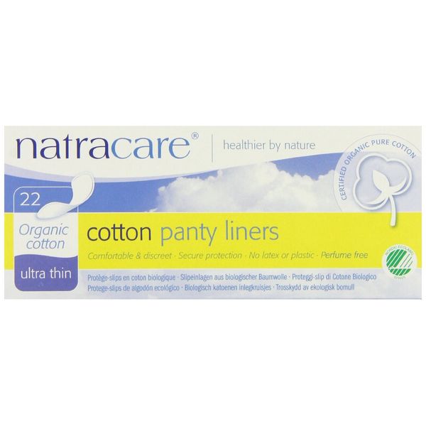 Natracare Ultra Thin Organic Cotton Panty Liners - Pack of 1 x 22 pieces