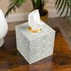 DizzyBee Tissue Box Holder Cube (Green, William Morris) Tissue Box Covers Square Tissue Holder