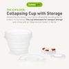 humangear GoCup | Compact Storage | On the Go Cup | BPA-free, PC-free, Phthalate-Free, Large (8 fl.oz/237ml), Clear