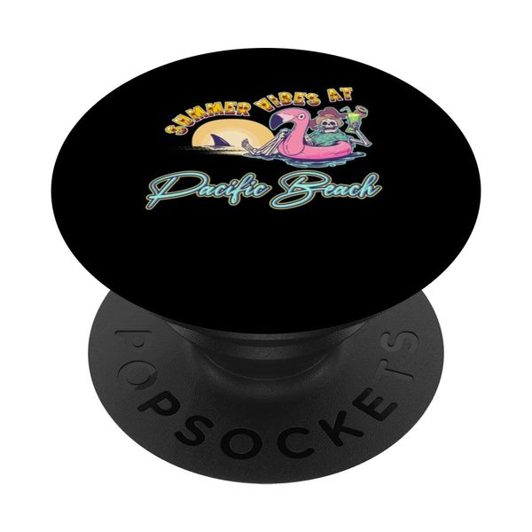 Summer Vibes At Pacific Beach Summer Beach Waves PopSockets Swappable PopGrip
