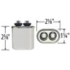 27L566 7.5 uf MFD 370 Volt VAC - Replacement Oval Run Capacitor by CAPCOM