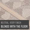 Legrand Wiremold CDI-5 Corduct 5 Foot Cord Cover for Floors, Holds 1 Cord or Cable, Ivory (1 Pack)