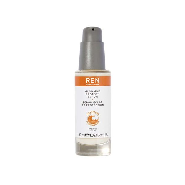 REN Clean Skincare - Glow And Protect Serum – Antioxidant Face Serum with Vitamin C, Cruelty-Free & Vegan