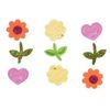 Darice Foam Sticker Confetti-Hearts N Flowers 100/Pkg