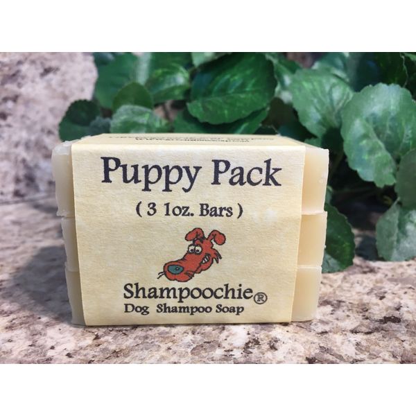 Shampoochie® All Natural Herbal Dog Cat Shampoo Soap Scented Puppy Pack 3 Pc P2