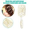 VOCOSTE Men and Women Detangling Brush Paddle Hair Brush Styling Comb for Curly Straight Wavy Hair Clear