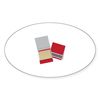 CafePress Red Matches Sticker Sticker (Oval 50 pk)
