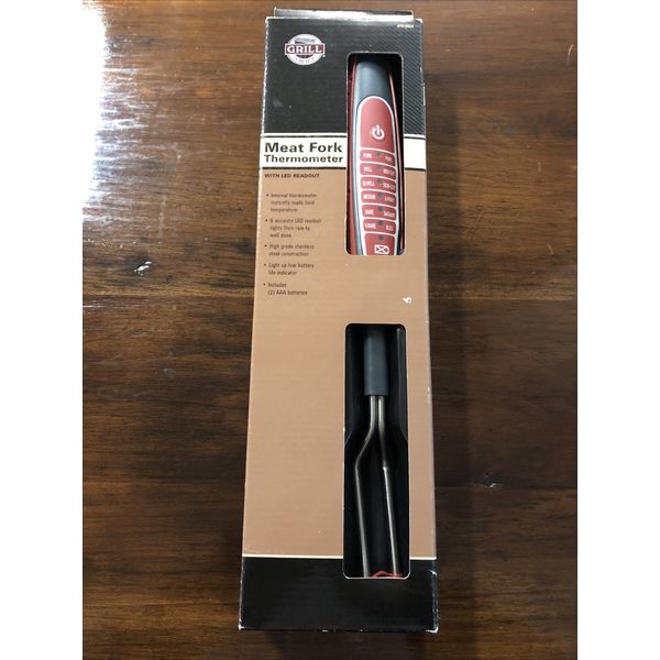 Grill Shop 619-0004 Meat Fork Thermometer – BBQ Meat Probe New