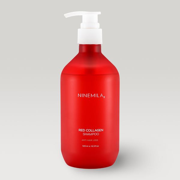 Nine Mila Red Collagen Damaged Hair Anti-Hair Loss Shampoo 500ml