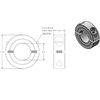 AZSSMUK 3/4" Shaft Collar Double Split Clamp-on with Set Screw 4-packed