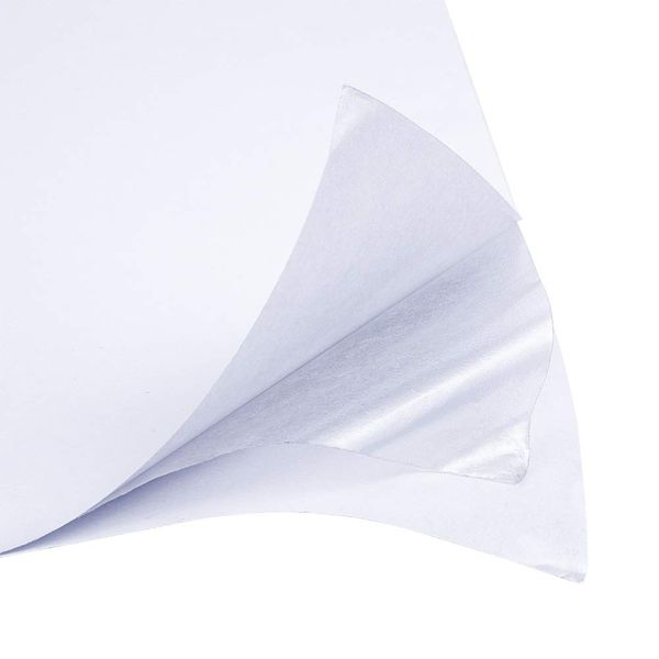 BENECREAT 20 Sheet A5 Double Sided Sticky Sheets, White Self Adhesive Tape Sandwich Layer with Double Side Tape for Gift Wrapping Paper Craft Handmade Card Die Cut Machine, 21x14.5cm