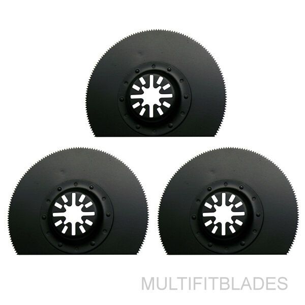 3 x 3-1/2" Circular Oscillating Multi Tool Saw Blades-older Fein Multimaster fit