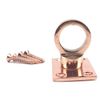 24mm Copper Bronze Decking Rope Eye Plate. Rope Post Fitting Rope End Fixing
