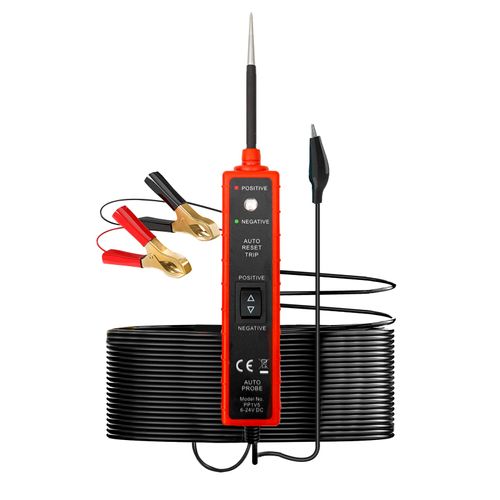 KAISAL Power Circuit Probe Kit, 6-24V Circuit Tester Car Electrical Tester Polarity Continuity Tester with LED Indicator, Voltage Tester Probe Automotive Electrical System Tools