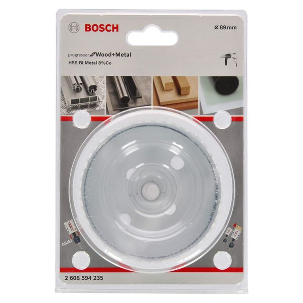 Bosch Professional Hole Saw Progressor for Wood & Metal (Wood and Metal, Ø 89 mm, Drill accessories)