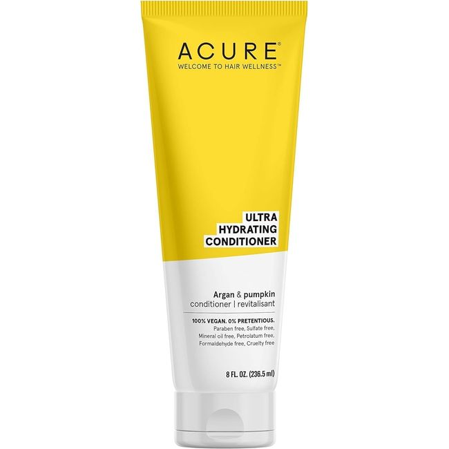 Acure Ultra Hydrating Conditioner, Yellow, pumpkin, 8 Fl Oz