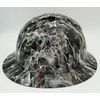 Wet Works Imaging Customized Pyramex Full Brim White Flames Hard Hat with Ratcheting Suspension