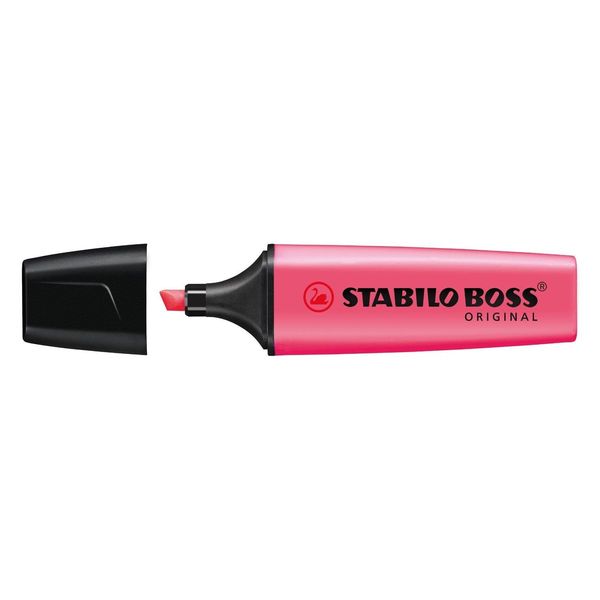 Stabilo Boss Highlighters Chisel Tip Pink Pack of 10aa