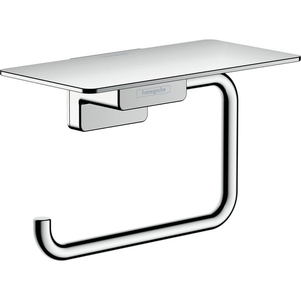 hansgrohe AddStoris - toilet paper holder with shelf, toilet roll holder, bathroom accessory, chrome