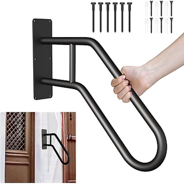 Handrails For Outdoor Steps 28.7” Safety Grab Bars For Stairs Sturdy Wall Mount