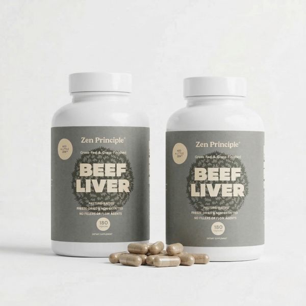 2 Pack (360 Capsules) Ultra-Pure Desiccated Beef Liver, Grass-Fed