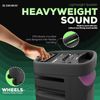 Portable Dual 10” Karaoke Party Speaker W/ Microphone - Bluetooth, USB, FM