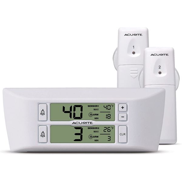 Acurite 00986A2 Refrigerator/Freezer Wireless Digital Thermometer