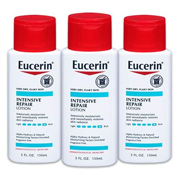 Eucerin Intensive Repair Lotion - Rich Lotion for Very Dry, Flaky Skin - 5 fl. oz. Bottle (Pack of 3)