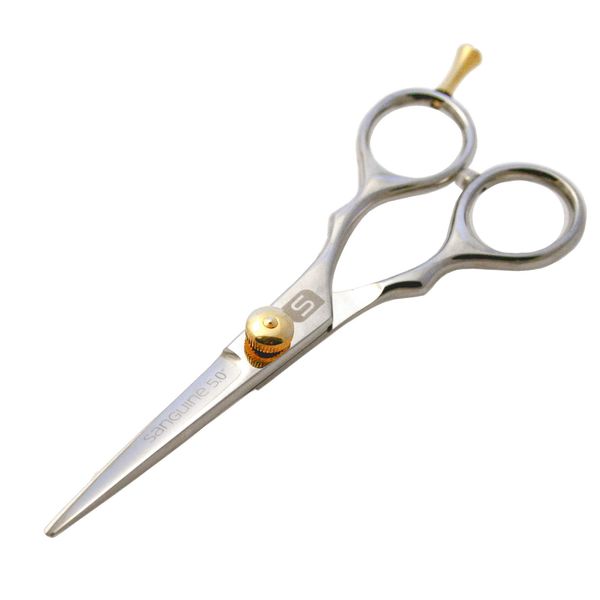 Professional Mustache Scissors and Beard Cutting Scissors, Extremely Sharp - Chrome