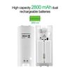CICMOD 2x Capacity 2800mAh Rechargeable Battery for Wii Remote Controller White