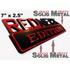 SOLID METAL Redneck Edition BEAUTIFUL EMBLEM Ford Door Tailgate Sign Lid Logo 