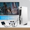 Mcbazel PS5 Multiport USB Extender - High Speed Data Expansion With Fast Charging Splitter Adapter for PS5 Digital/UHD Edition