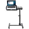  Laptop Desk Adjustable Height Laptop Stand Rolling Table Notebook W/ 4 Casters